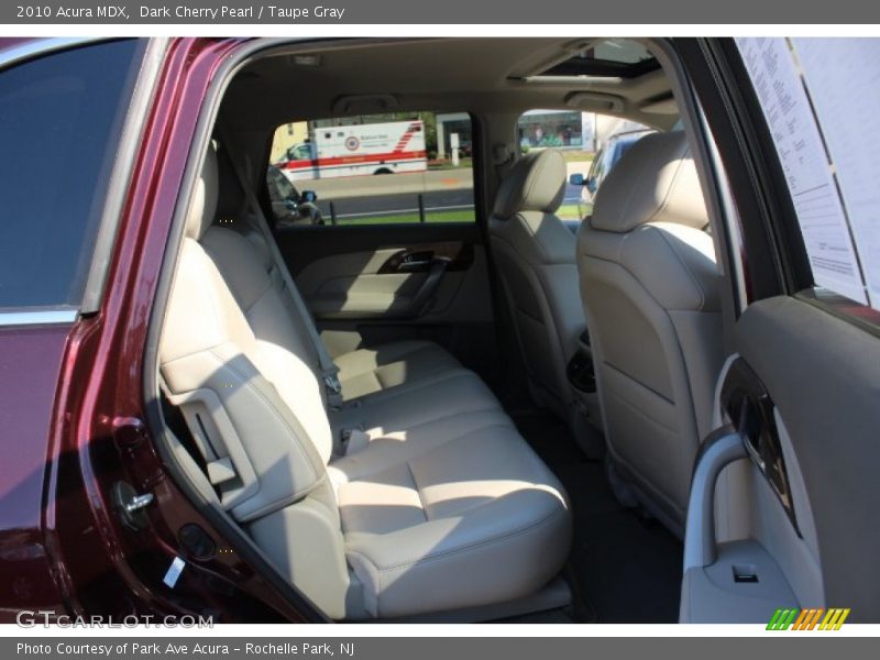 Dark Cherry Pearl / Taupe Gray 2010 Acura MDX