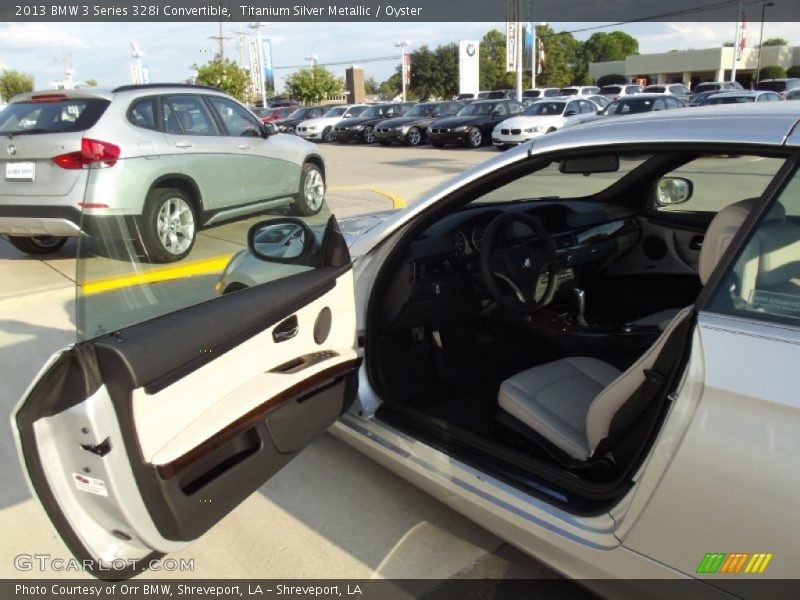 Titanium Silver Metallic / Oyster 2013 BMW 3 Series 328i Convertible