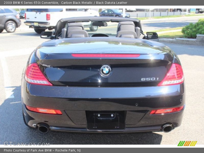 Carbon Black Metallic / Black Dakota Leather 2009 BMW 6 Series 650i Convertible
