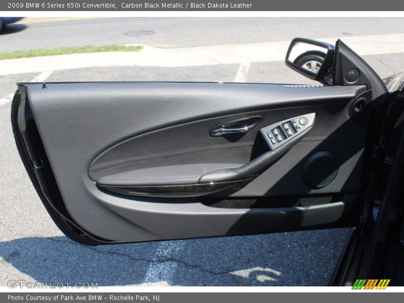 Carbon Black Metallic / Black Dakota Leather 2009 BMW 6 Series 650i Convertible