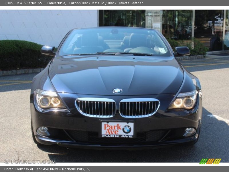 Carbon Black Metallic / Black Dakota Leather 2009 BMW 6 Series 650i Convertible