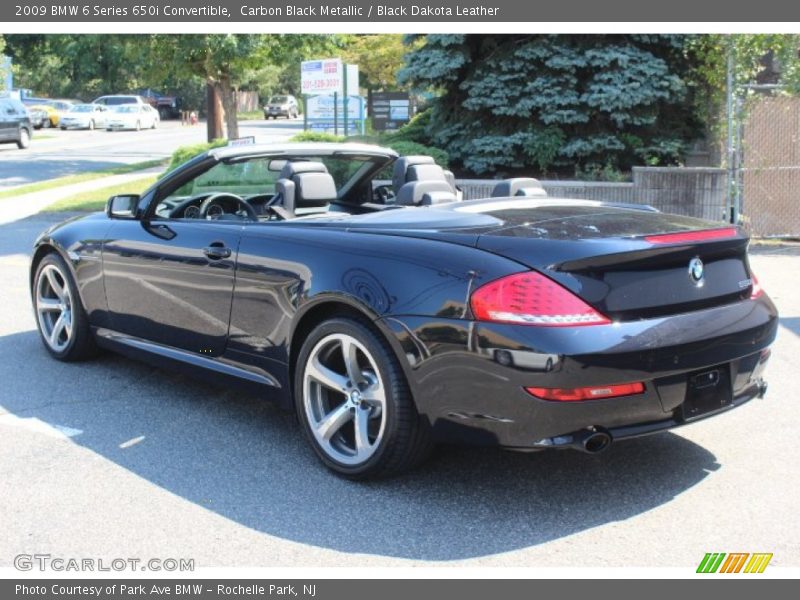 Carbon Black Metallic / Black Dakota Leather 2009 BMW 6 Series 650i Convertible