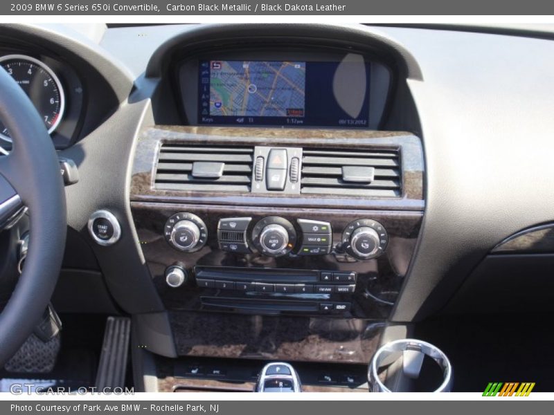 Controls of 2009 6 Series 650i Convertible