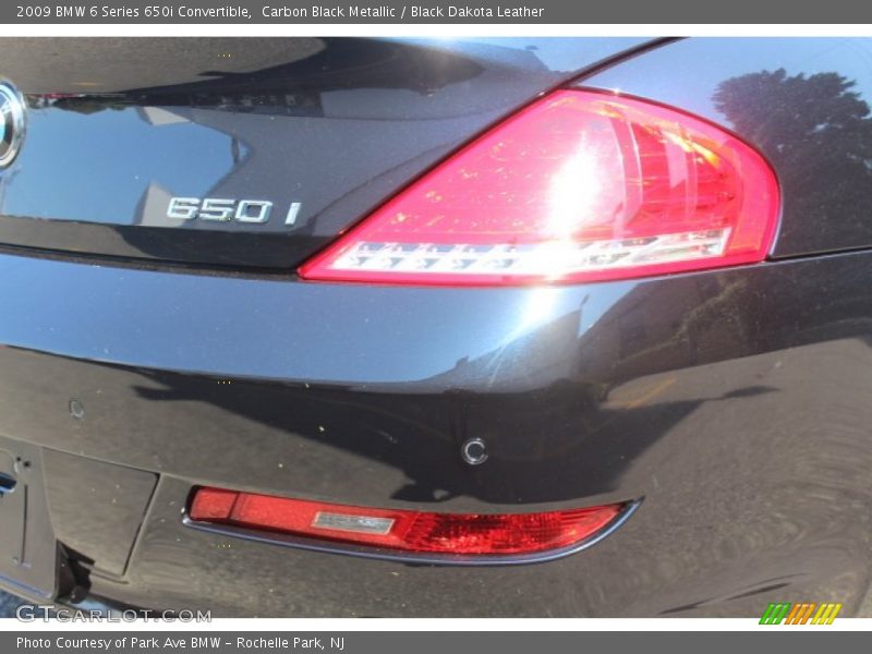 Carbon Black Metallic / Black Dakota Leather 2009 BMW 6 Series 650i Convertible