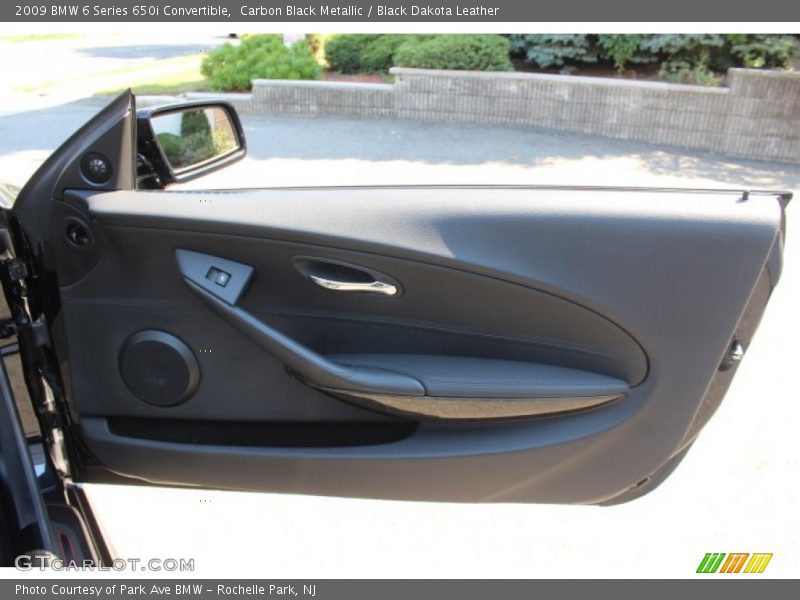 Carbon Black Metallic / Black Dakota Leather 2009 BMW 6 Series 650i Convertible