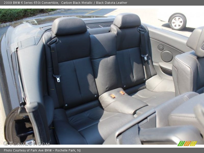 Rear Seat of 2009 6 Series 650i Convertible