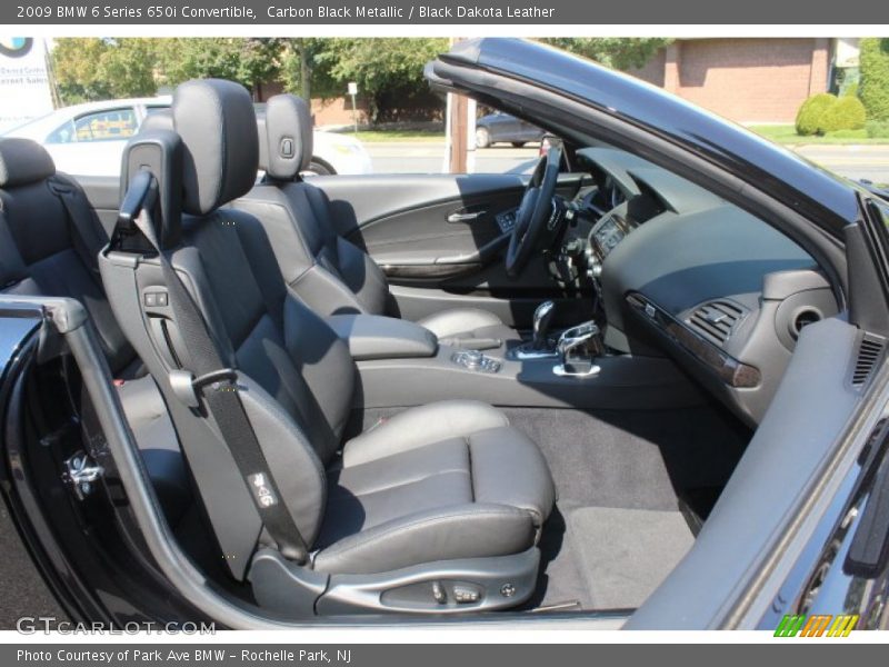 Carbon Black Metallic / Black Dakota Leather 2009 BMW 6 Series 650i Convertible