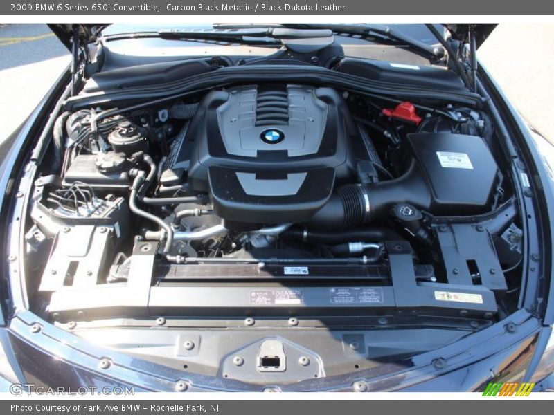 Carbon Black Metallic / Black Dakota Leather 2009 BMW 6 Series 650i Convertible