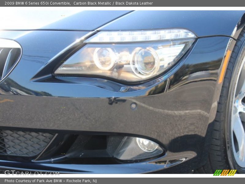 Carbon Black Metallic / Black Dakota Leather 2009 BMW 6 Series 650i Convertible