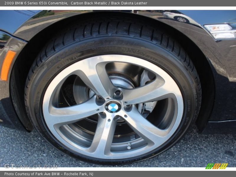 Carbon Black Metallic / Black Dakota Leather 2009 BMW 6 Series 650i Convertible