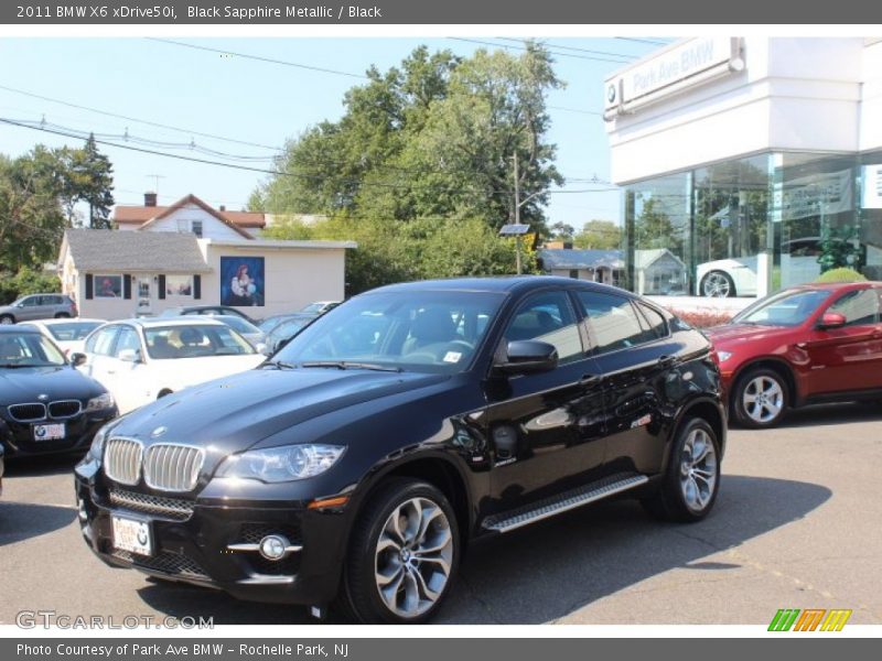 Black Sapphire Metallic / Black 2011 BMW X6 xDrive50i