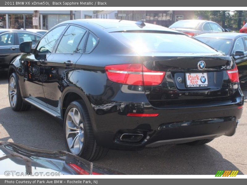 Black Sapphire Metallic / Black 2011 BMW X6 xDrive50i