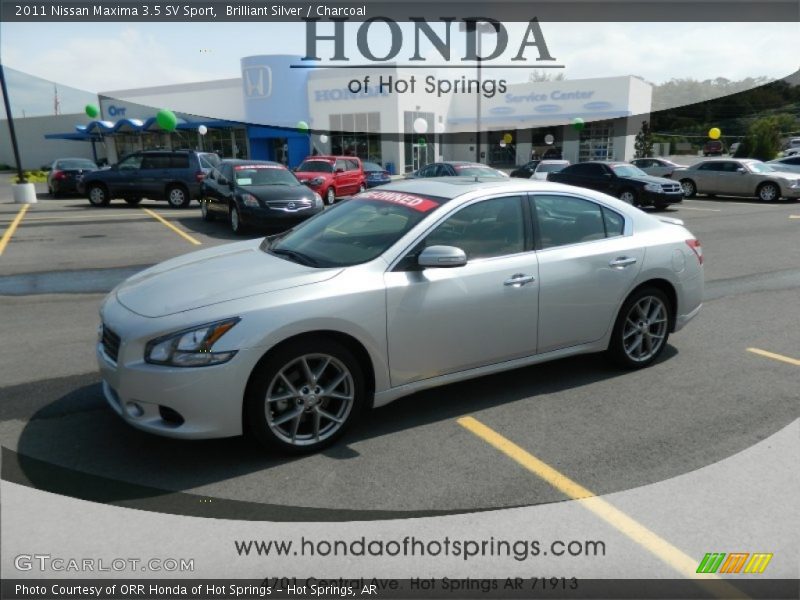 Brilliant Silver / Charcoal 2011 Nissan Maxima 3.5 SV Sport