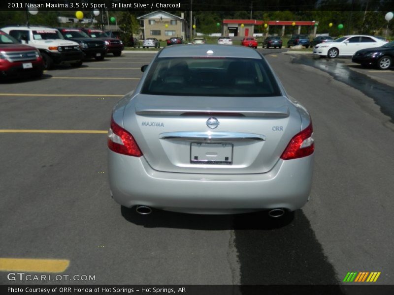 Brilliant Silver / Charcoal 2011 Nissan Maxima 3.5 SV Sport
