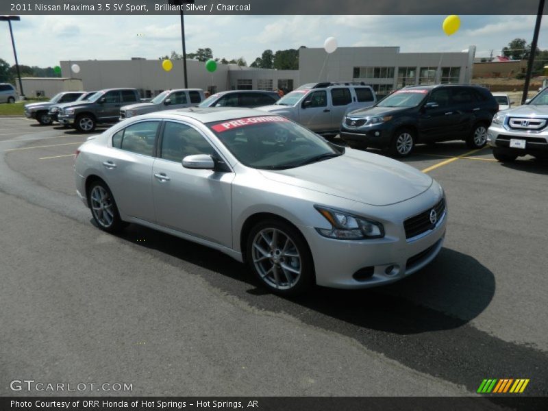 Brilliant Silver / Charcoal 2011 Nissan Maxima 3.5 SV Sport