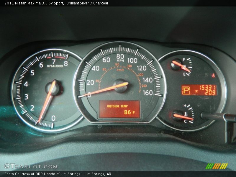 Brilliant Silver / Charcoal 2011 Nissan Maxima 3.5 SV Sport