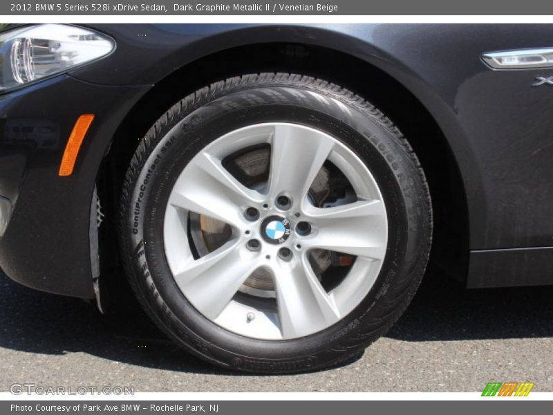 Dark Graphite Metallic II / Venetian Beige 2012 BMW 5 Series 528i xDrive Sedan