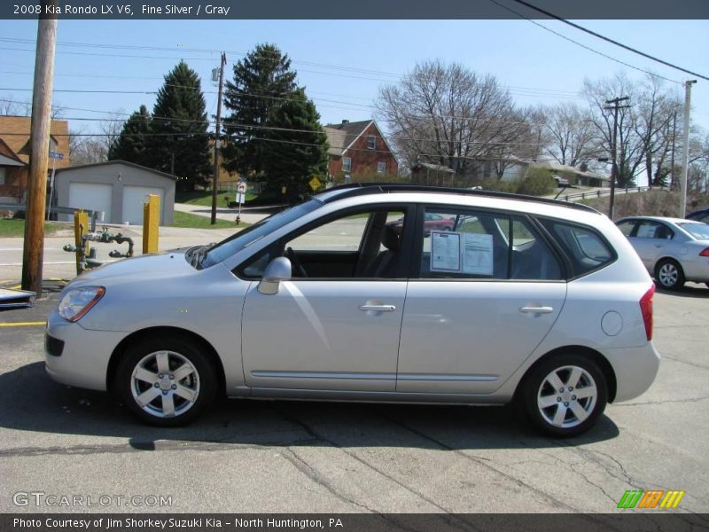 Fine Silver / Gray 2008 Kia Rondo LX V6