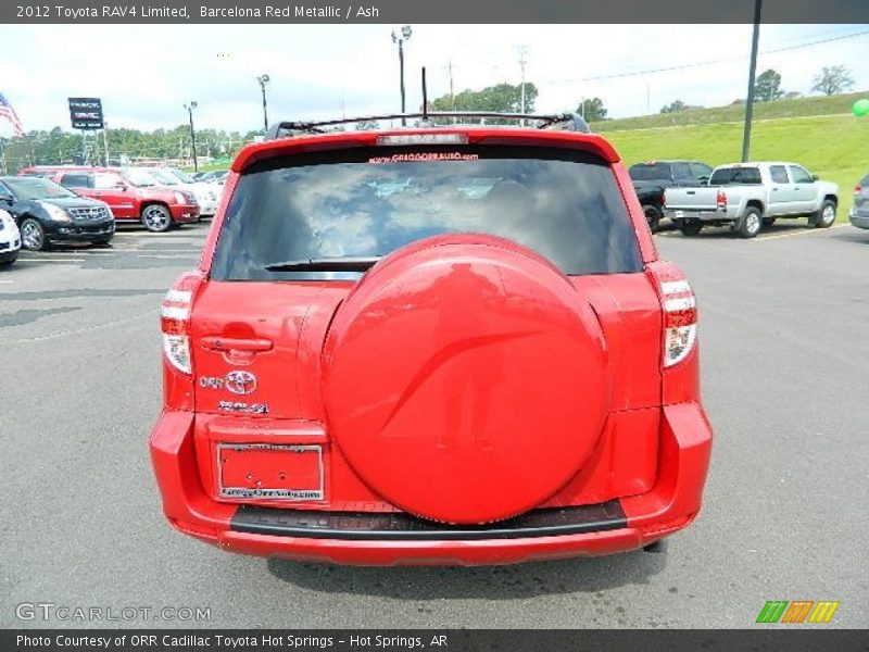 Barcelona Red Metallic / Ash 2012 Toyota RAV4 Limited