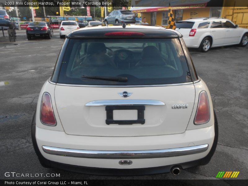 Pepper White / Cordoba Beige 2003 Mini Cooper Hardtop