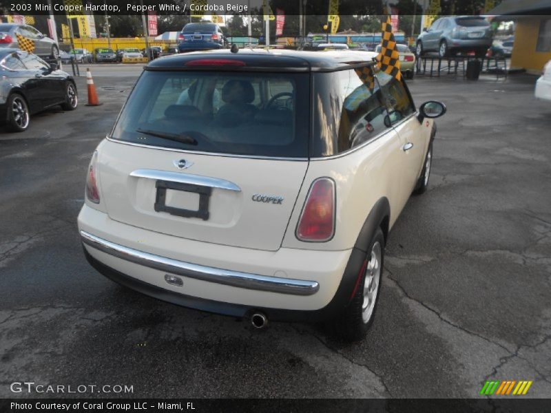 Pepper White / Cordoba Beige 2003 Mini Cooper Hardtop