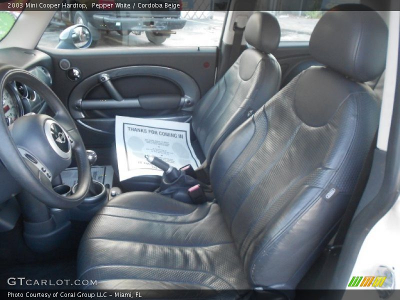 Pepper White / Cordoba Beige 2003 Mini Cooper Hardtop