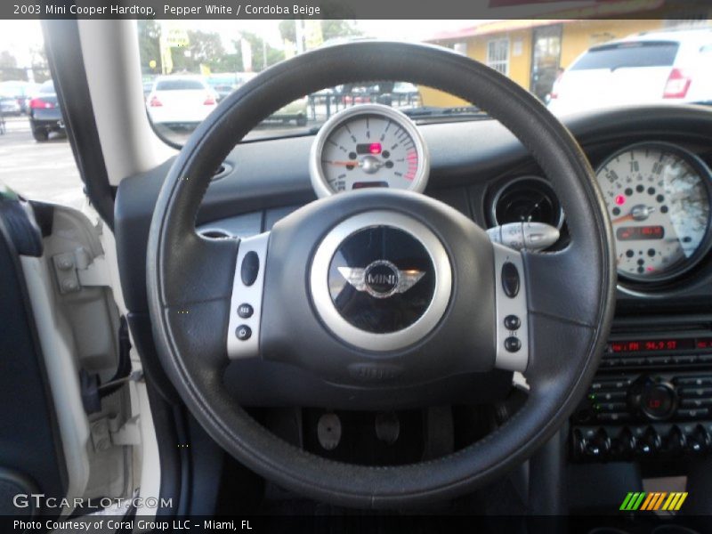 Pepper White / Cordoba Beige 2003 Mini Cooper Hardtop