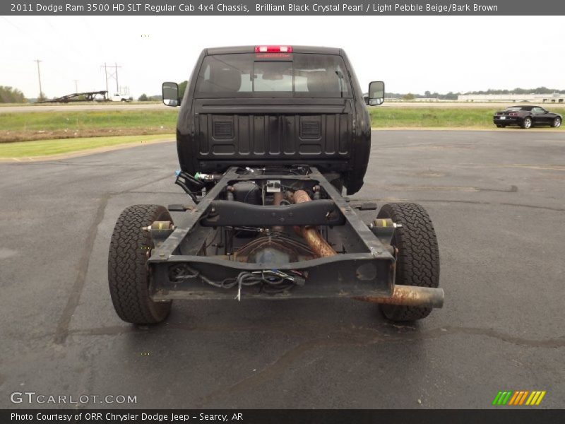 Brilliant Black Crystal Pearl / Light Pebble Beige/Bark Brown 2011 Dodge Ram 3500 HD SLT Regular Cab 4x4 Chassis