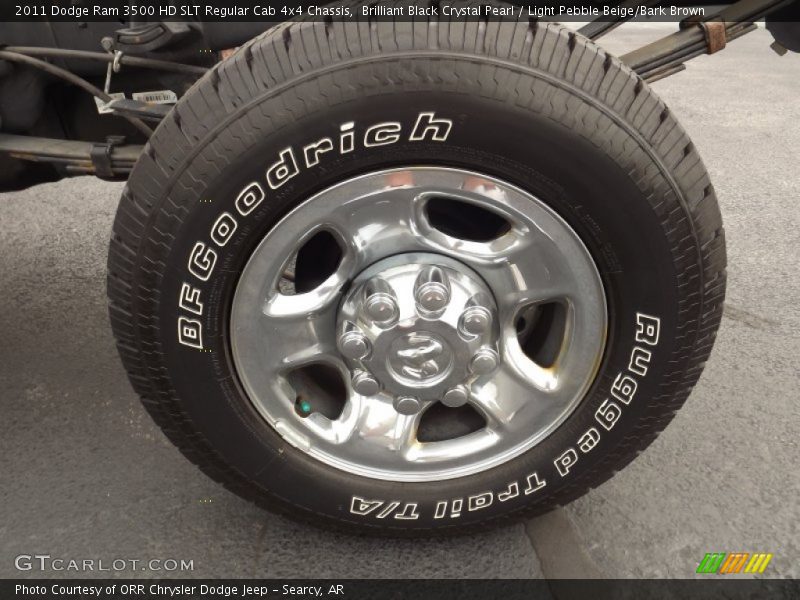 Brilliant Black Crystal Pearl / Light Pebble Beige/Bark Brown 2011 Dodge Ram 3500 HD SLT Regular Cab 4x4 Chassis