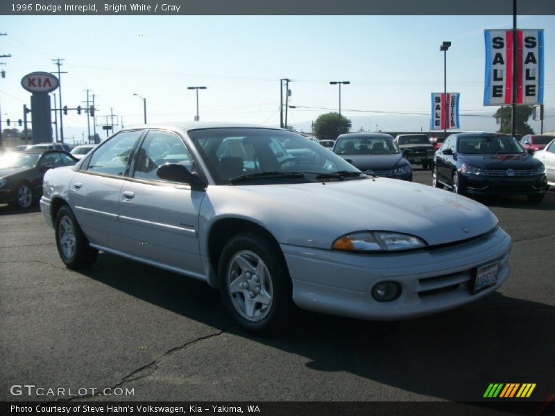 Bright White / Gray 1996 Dodge Intrepid