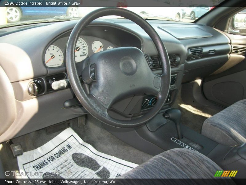 Bright White / Gray 1996 Dodge Intrepid