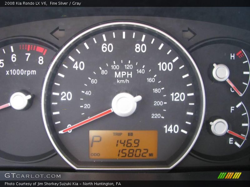 Fine Silver / Gray 2008 Kia Rondo LX V6