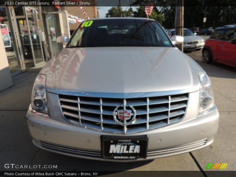 Radiant Silver / Ebony 2010 Cadillac DTS Luxury