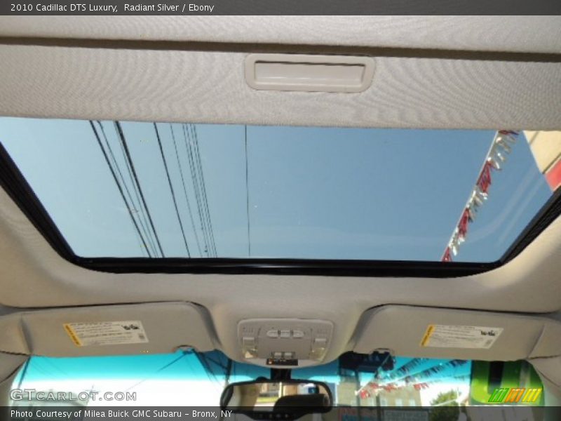Radiant Silver / Ebony 2010 Cadillac DTS Luxury