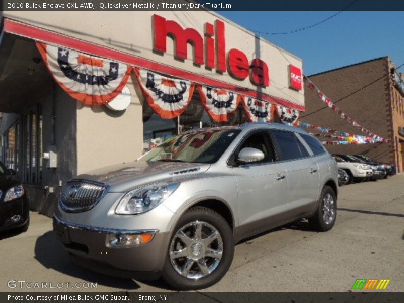 Quicksilver Metallic / Titanium/Dark Titanium 2010 Buick Enclave CXL AWD