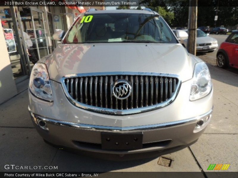 Quicksilver Metallic / Titanium/Dark Titanium 2010 Buick Enclave CXL AWD
