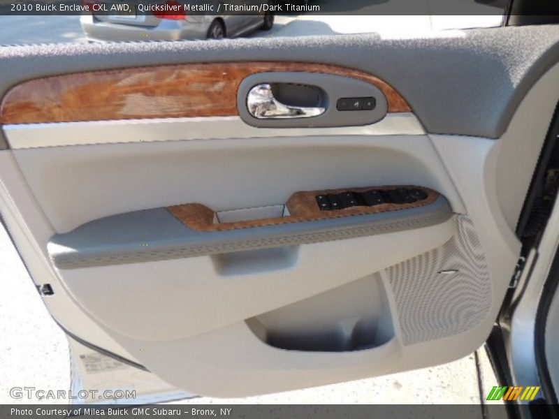 Quicksilver Metallic / Titanium/Dark Titanium 2010 Buick Enclave CXL AWD
