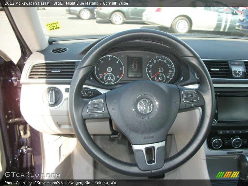 Night Blue Metallic / Cornsilk Beige 2012 Volkswagen Passat TDI SE