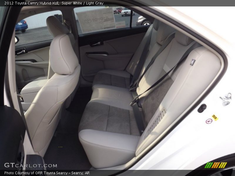 Super White / Light Gray 2012 Toyota Camry Hybrid XLE