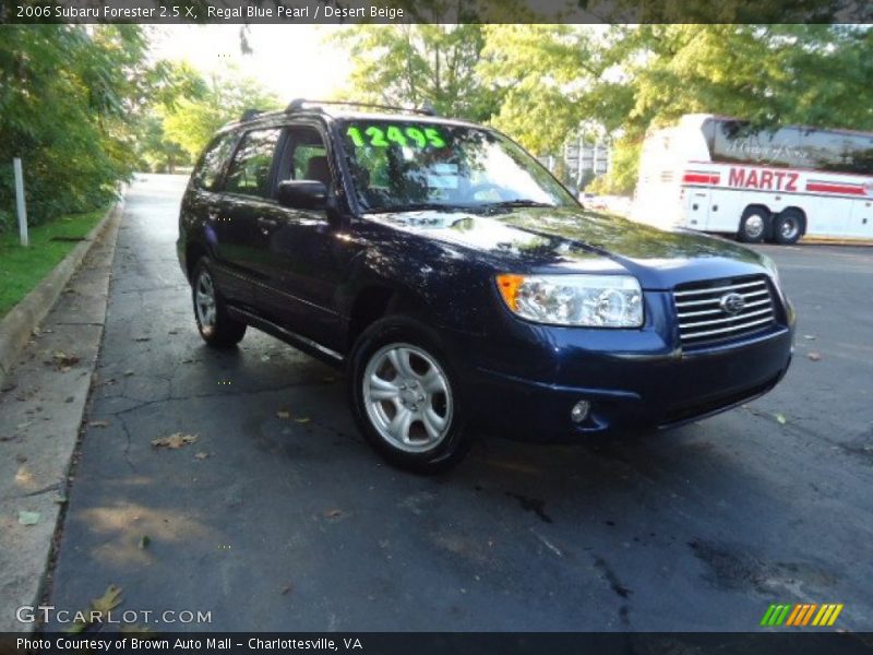 Regal Blue Pearl / Desert Beige 2006 Subaru Forester 2.5 X