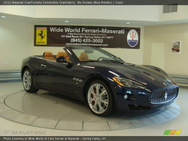 Blu Oceano (Blue Metallic) / Cuoio 2013 Maserati GranTurismo Convertible GranCabrio
