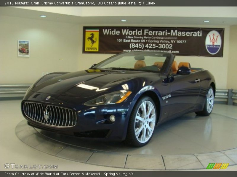 Blu Oceano (Blue Metallic) / Cuoio 2013 Maserati GranTurismo Convertible GranCabrio