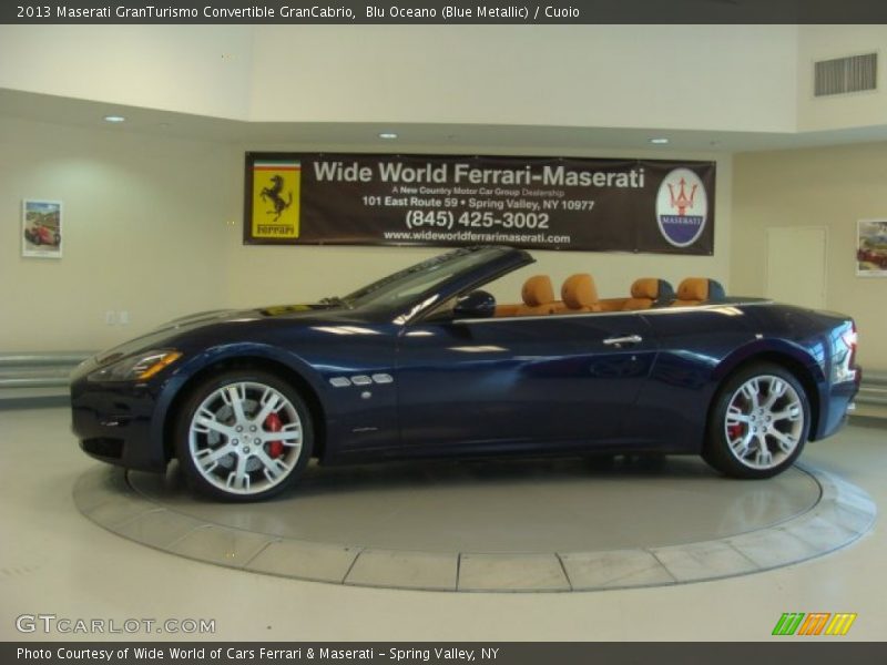 Blu Oceano (Blue Metallic) / Cuoio 2013 Maserati GranTurismo Convertible GranCabrio