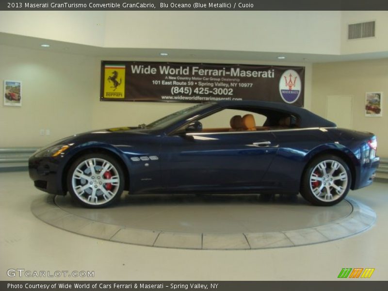 Blu Oceano (Blue Metallic) / Cuoio 2013 Maserati GranTurismo Convertible GranCabrio