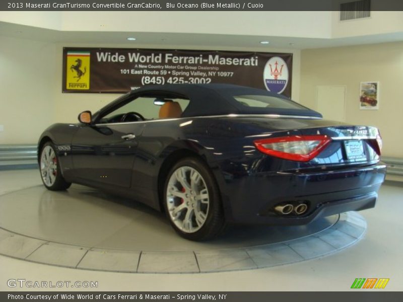 Blu Oceano (Blue Metallic) / Cuoio 2013 Maserati GranTurismo Convertible GranCabrio