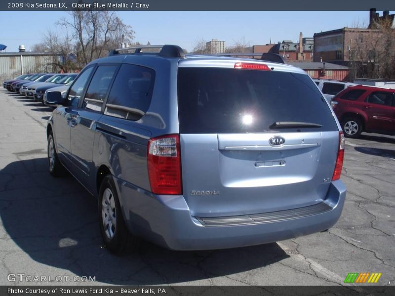 Glacier Blue Metallic / Gray 2008 Kia Sedona LX