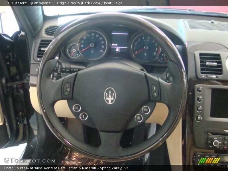 Grigio Granito (Dark Grey) / Pearl Beige 2013 Maserati Quattroporte S