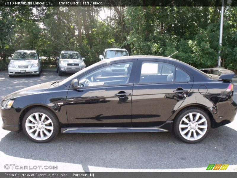 Tarmac Black Pearl / Black 2010 Mitsubishi Lancer GTS