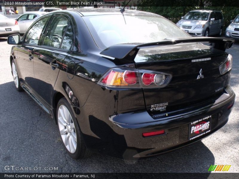 Tarmac Black Pearl / Black 2010 Mitsubishi Lancer GTS