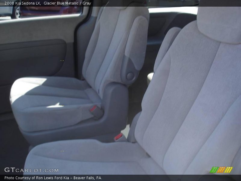 Glacier Blue Metallic / Gray 2008 Kia Sedona LX
